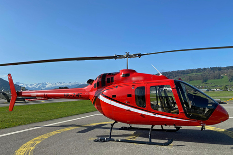 Bern: Private Helicopter-Tour for 4 People to Lake Thun Private Helicopter-Tour for 4 People to Lake Thun