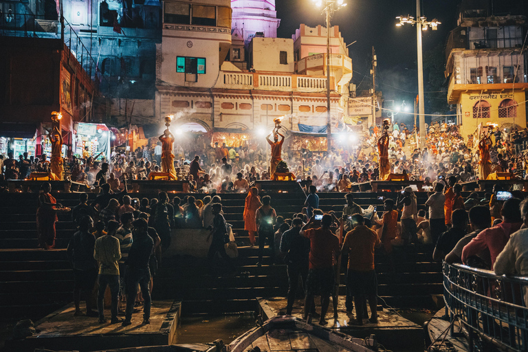 Profound Spiritual Triangle Visit with Varanasi Tour with AC Car + Driver + Tour Guide Only