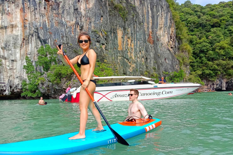 Au départ de Phuket : Excursion en bateau rapide dans les îles Phi Phi et Khai