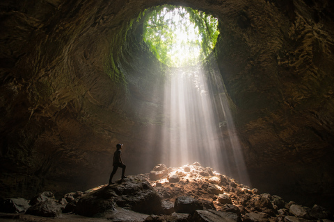 Yogyakarta: Jomblang & Pindul Caves Tour with Sunset Beach Jomblang & Pindul Caves sharing Tour ticket exclude