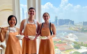 Top Home Cooking Class with River View AC Kitchen