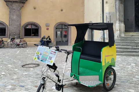Regensburg stadsrundtur rickshaw-pedicab