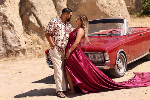 Cappadocia: Private Photo Shoot with Flying Dress & Horses Horse Photo Shoot Experience