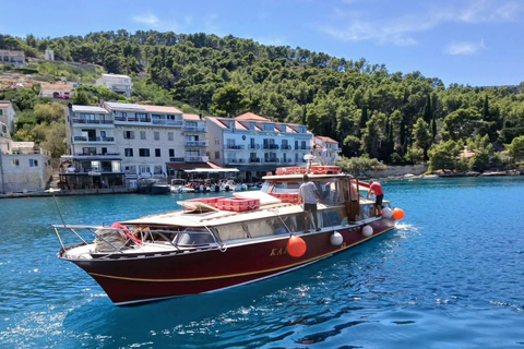 From Omiš: 3 island Tour-Blue Lagoon, Šolta, Brač with Lunch