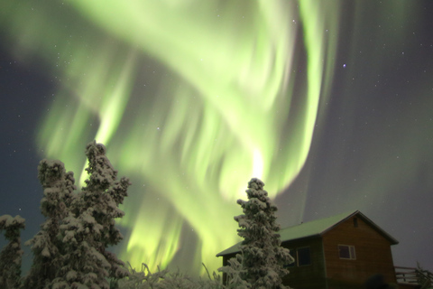 Fairbanks : lodge d'observation des aurores boréales