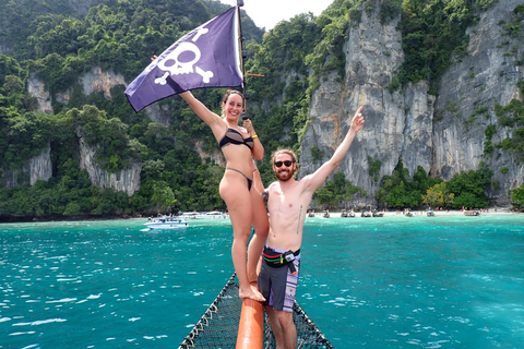 Koh Phi Phi : Pirat båttur med snorkling och kajakpaddling