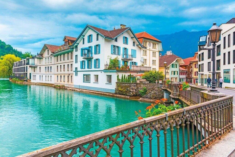 From Basel: Lucerne & Interlaken Day Trip by Panoramic Train 2nd Class