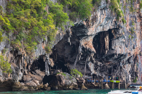 De Phuket: Mergulho preguiçoso com snorkel e exploração em Bamboo e Phi Phi