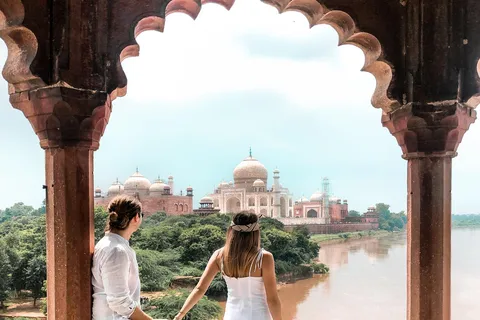 Tour serale di Agra con vista sul tramonto del Taj Mahal