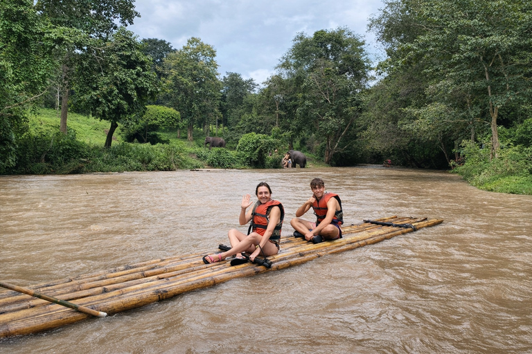 Chiang Mai: Jungle Zipline, River Bamboo Raft with Pickup