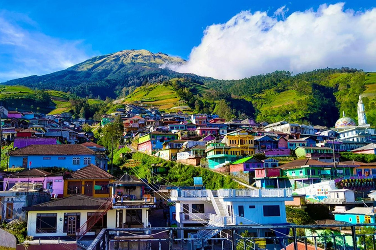 Yogyakarta; świątynia Selogriyo i Nepal van Java