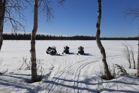 Levi: Photo Snowmobile Tour & Campfire Break