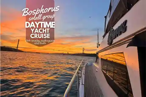 Istanbul: Daytime Bosphorus Yacht Cruise with Fruit & Snacks