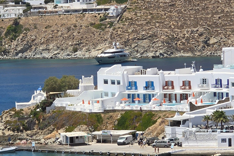 Tour particular de 4 horas pela ilha de Mykonos em microônibus de luxo