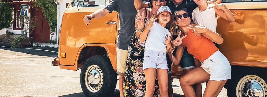 Visite privée du Pays basque français à bord d'un VW Combi des années 70