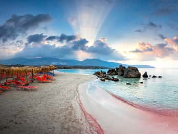 From KAVROS/GEORGIOUPOLIS : Elafonisi Island Pink Sand Beach
