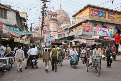 Agra: Old City & Street Food Tour met optioneel voertuigTour door de oude stad, Street Food, gids met Tuk Tuk