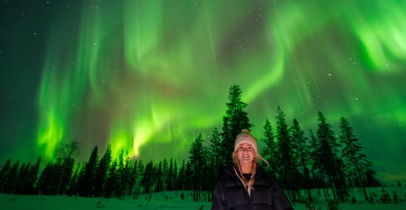 Rovaniemi: Insider-Tour mit garantierter Nordlichtbeobachtung + Fotos