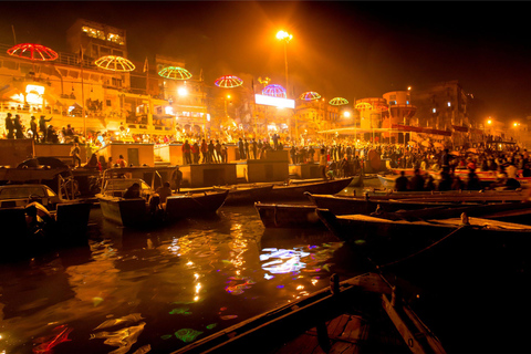 Varanasi: Privé culinaire tour met Ganga Aarti ceremonie