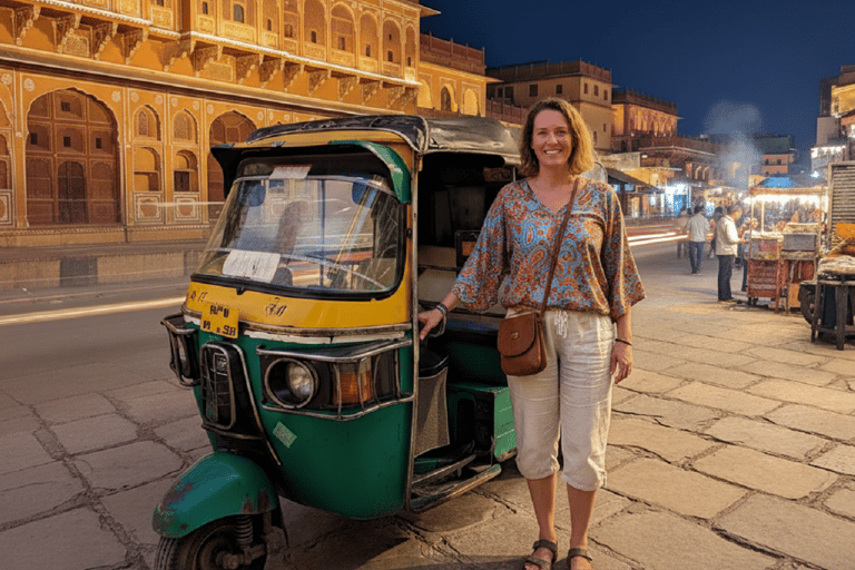 Jaipur: tour serale in tuk tuk con autista che parla inglese