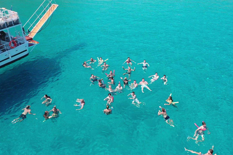 Lindos : Excursion en bateau Aperoll Spritz, 4 arrêts baignade