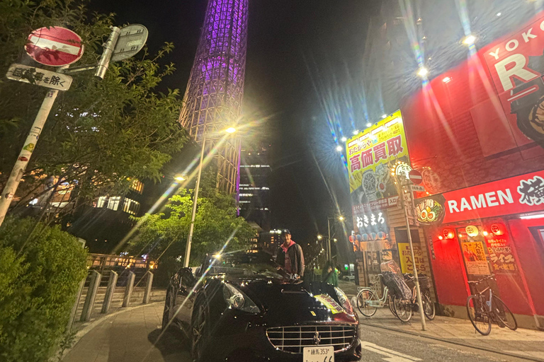 tokyo:Daikoku PA JDM Car Meeting by Ferrari/Maserati/VIP VanTokio: Wycieczka samochodowa Daikoku PA w Ferrari California