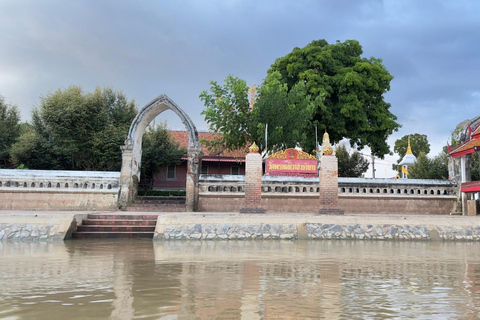 Desde Ayutthaya : Paseo en barco de una hora por el patrimonio de AyutthayaDesde Bangkok : Visita a la ciudad fluvial de Bangkok por la tarde