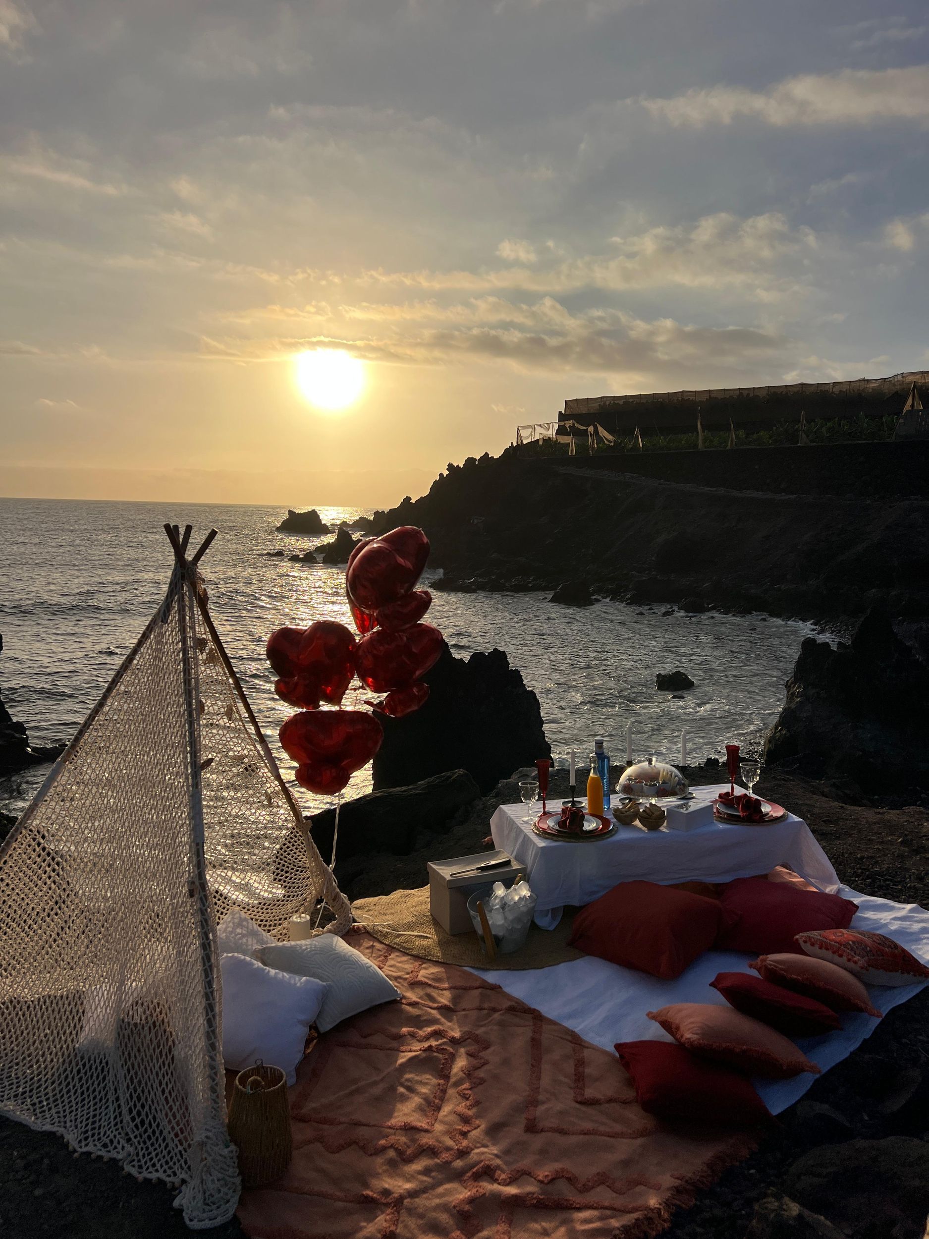 Teneriffa: Romantisches Picknick für 2 Personen bei Sonnenuntergang