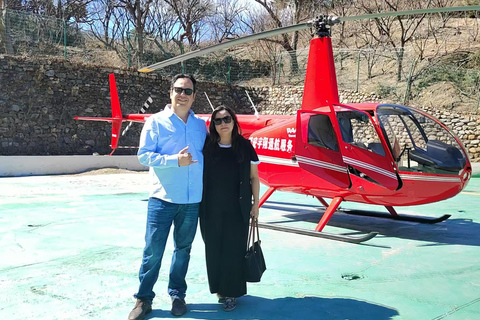 Beijing: Mutianyu Great Wall Helicopter Tour & Lunch 45KM Route