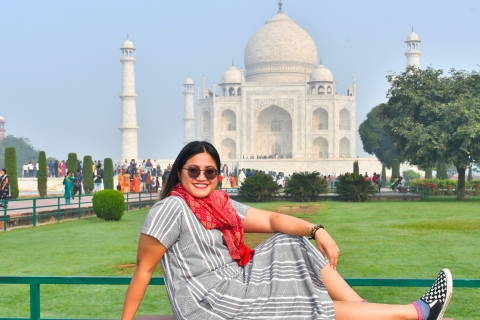 Ab Delhi: Taj Mahal Tour mit Agra Fort & Fatehpur SikriVon Delhi - Auto mit Fahrer, Reiseführer, Eintritt und Mittagessen
