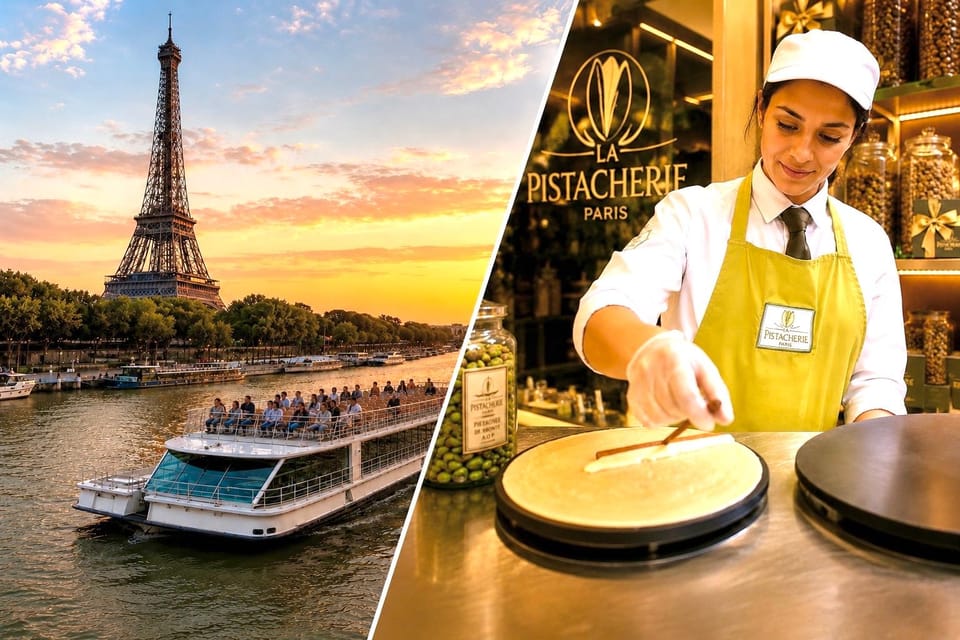 Croisière panoramique sur la Seine en Bateaux-Mouches et crêpe gourmande