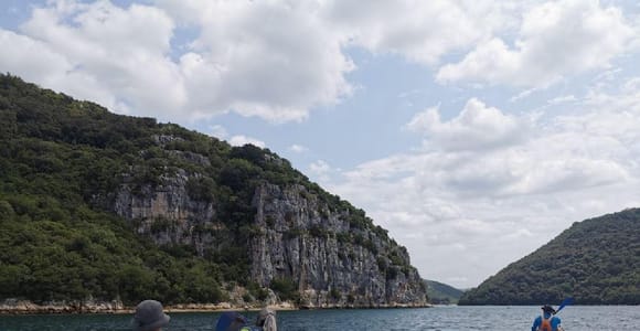 From Rovinj: Lim Bay Kayak Tour with Guide