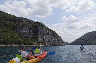 From Rovinj: Lim Bay Kayak Tour with Guide