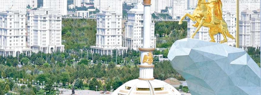 Visite d'une jounée à Achgabat