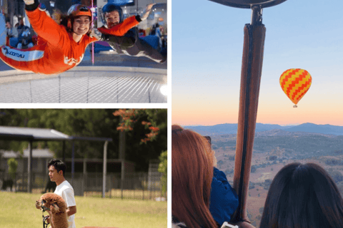 Gold Coast: Hot Air Balloon Flight & IFLY Experience