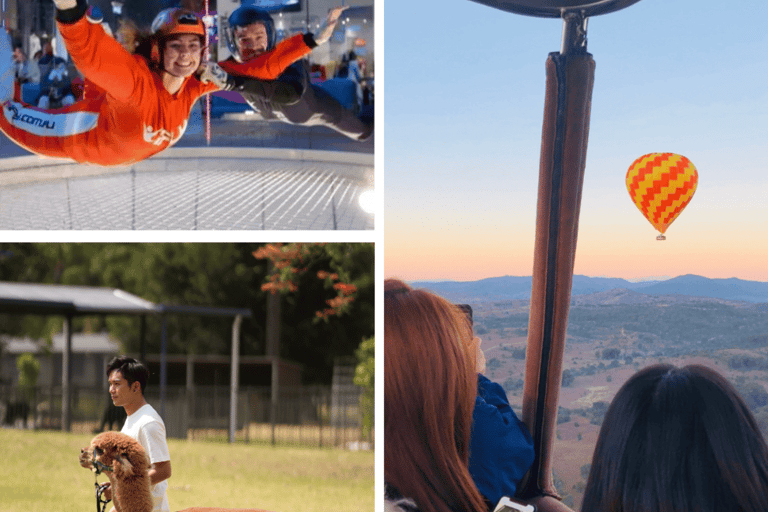 Gold Coast: Hot Air Balloon Flight & IFLY Experience