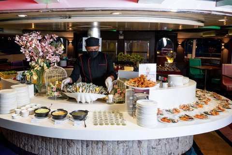 Bangkok : Dîner-croisière de luxe sur le fleuve Chao Phraya et transfert