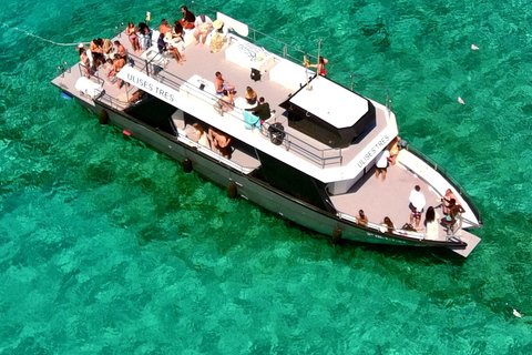 Sail along the northeast coast of Ibiza. Take a boat trip along the northeast coast of Ibiza.