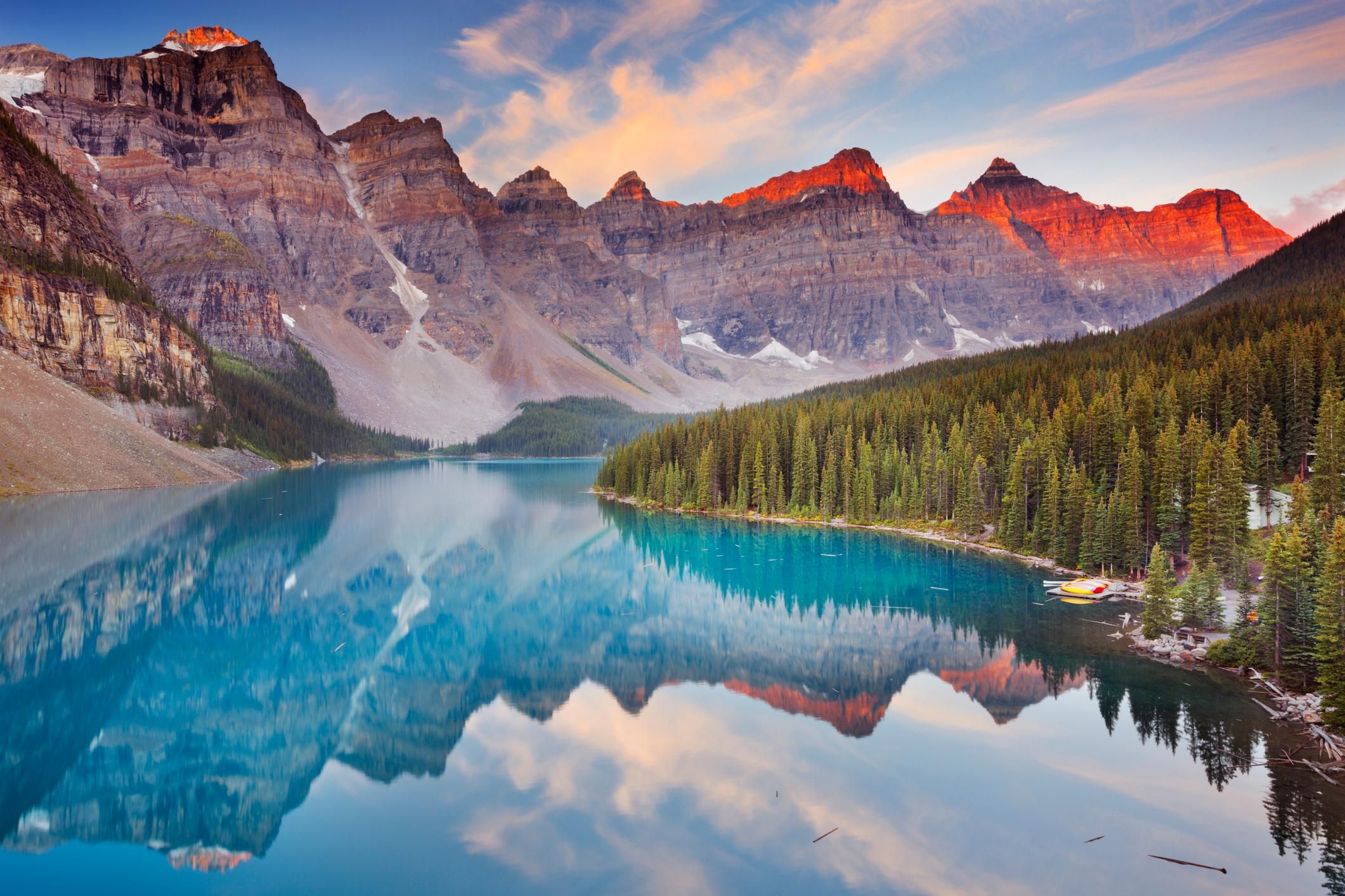 Ab Canmore/Banff: Lake Louise & Moraine Lake – Halbtagestour mit Shuttle