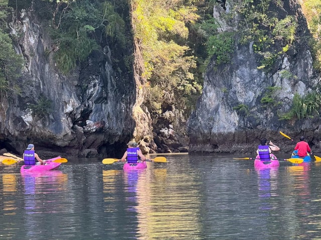 Kayaking the Limestone Cliffs and Beach Relaxation