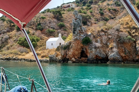From Chania: Fully Private Sailing Cruise with Meal & Drinks