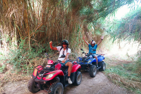Benidorm: Two-seater quad bike tour with a stop at waterfalls for swimming