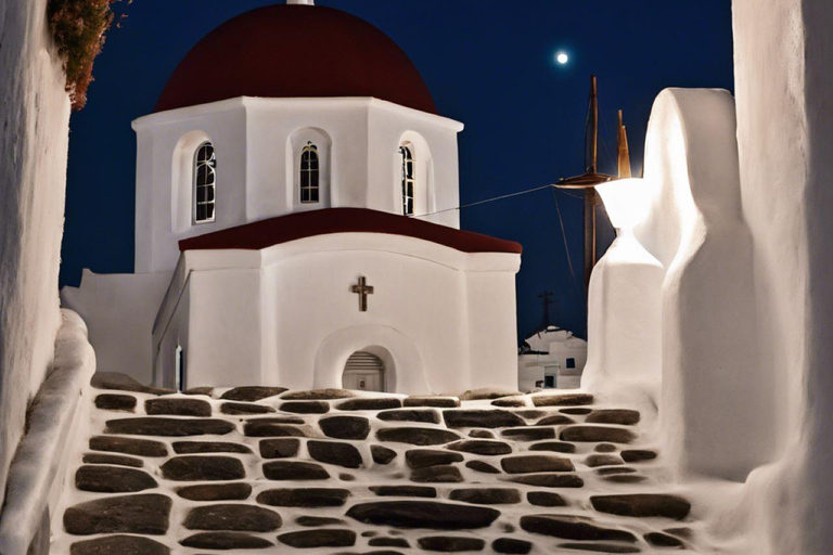 Mykonos-tur i liten grupp för passagerare på guidad kryssning (upphämtning i hamn)