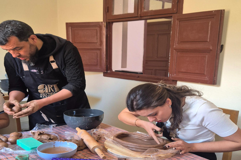 Marrakech: Moroccan Pottery & Wheel Turning Workshop w/ Tea