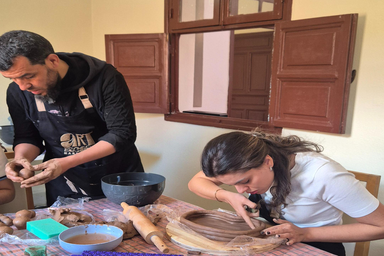 Marrakech: Moroccan Pottery & Wheel Turning Workshop w/ Tea