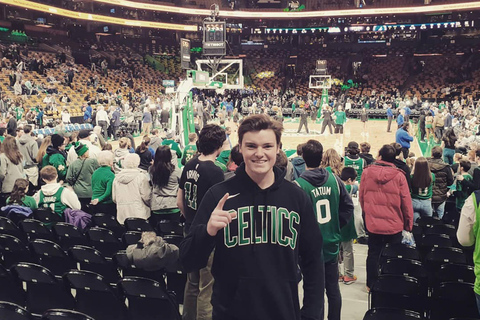 Boston: Boston Celtics Basketball Game Ticket at TD Garden Lower Baseline