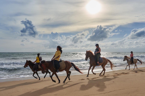 Activité d'équitation sur la plage à Phuket