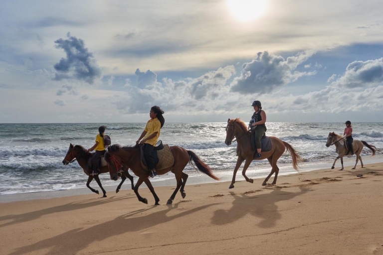 Activité d'équitation sur la plage à Phuket