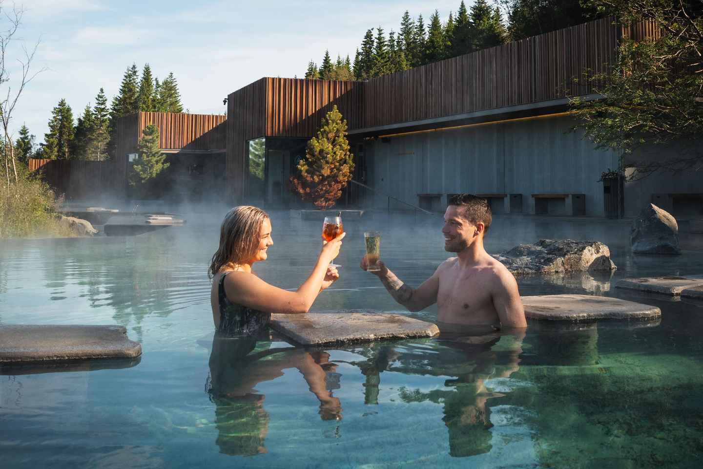 Akureyri: Admission to Forest Lagoon with Towel and Drink