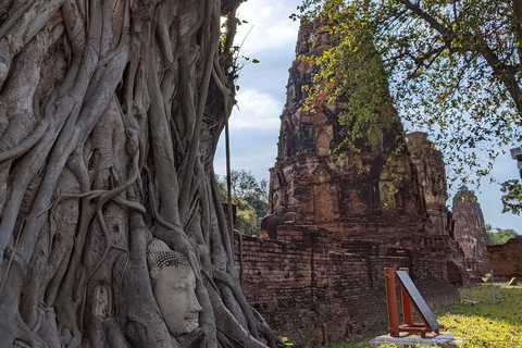 Pattaya : Excursion d&#039;une journée à Ayutthaya avec visite privée à bord d&#039;une longue queue